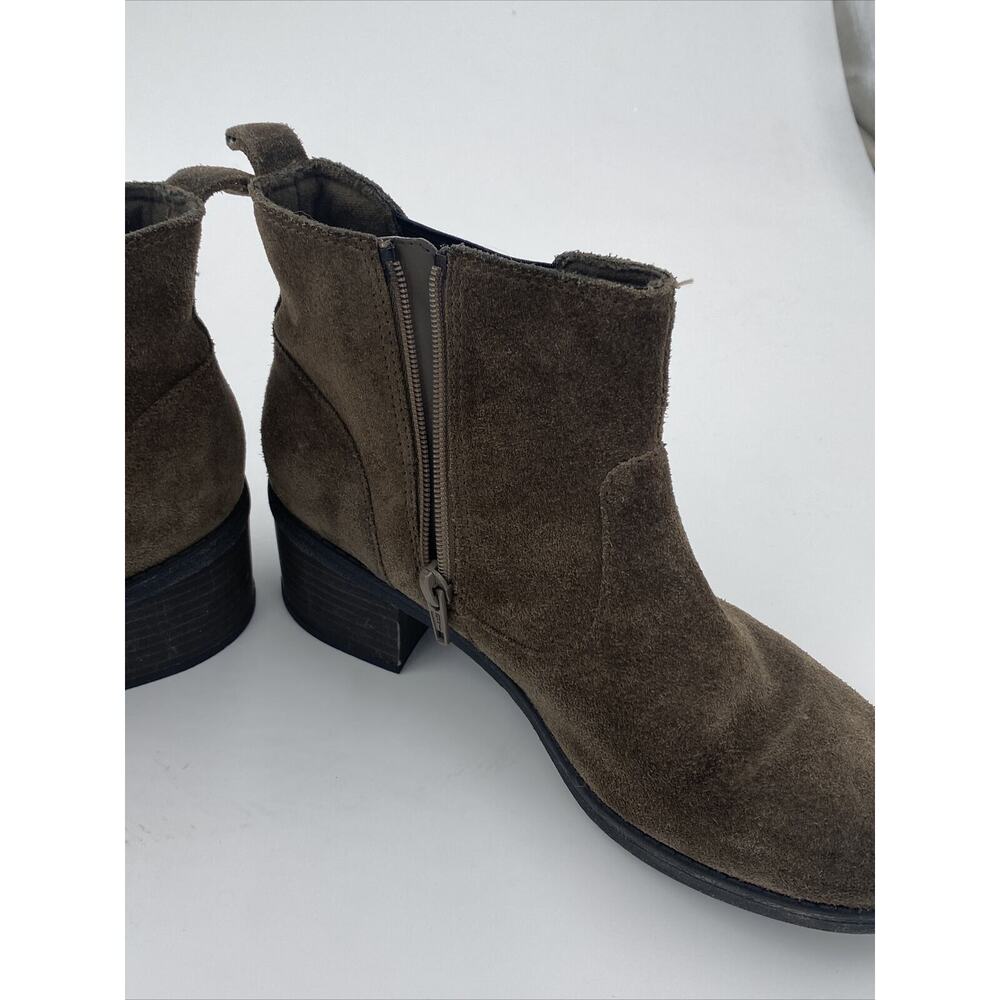 Clarks Women's Nevella Bell Boots Booties Chelsea Suede Brown Size 6 - Picture 4 of 10